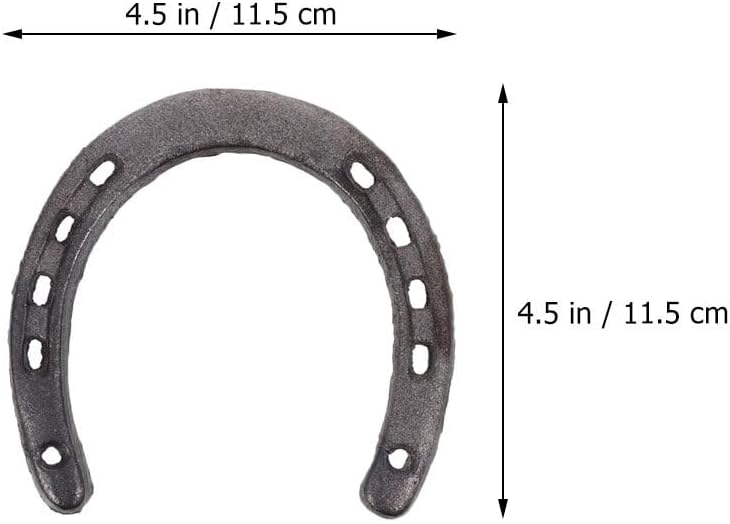 HANABASS 12 Pcs Iron Horseshoe Wall Decors Retro Style Cowboy Art Hanging Sculptures for Home Wedding Office Kitchen Rustic Wall Hanging Adornment