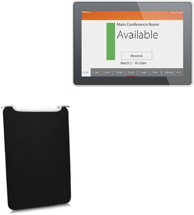 BoxWave Case Compatible with Geekland GK-TVR101-V12 (10.1 in) - SlipSuit, Soft Slim Neoprene Pouch Protective Case Cover - Jet Black