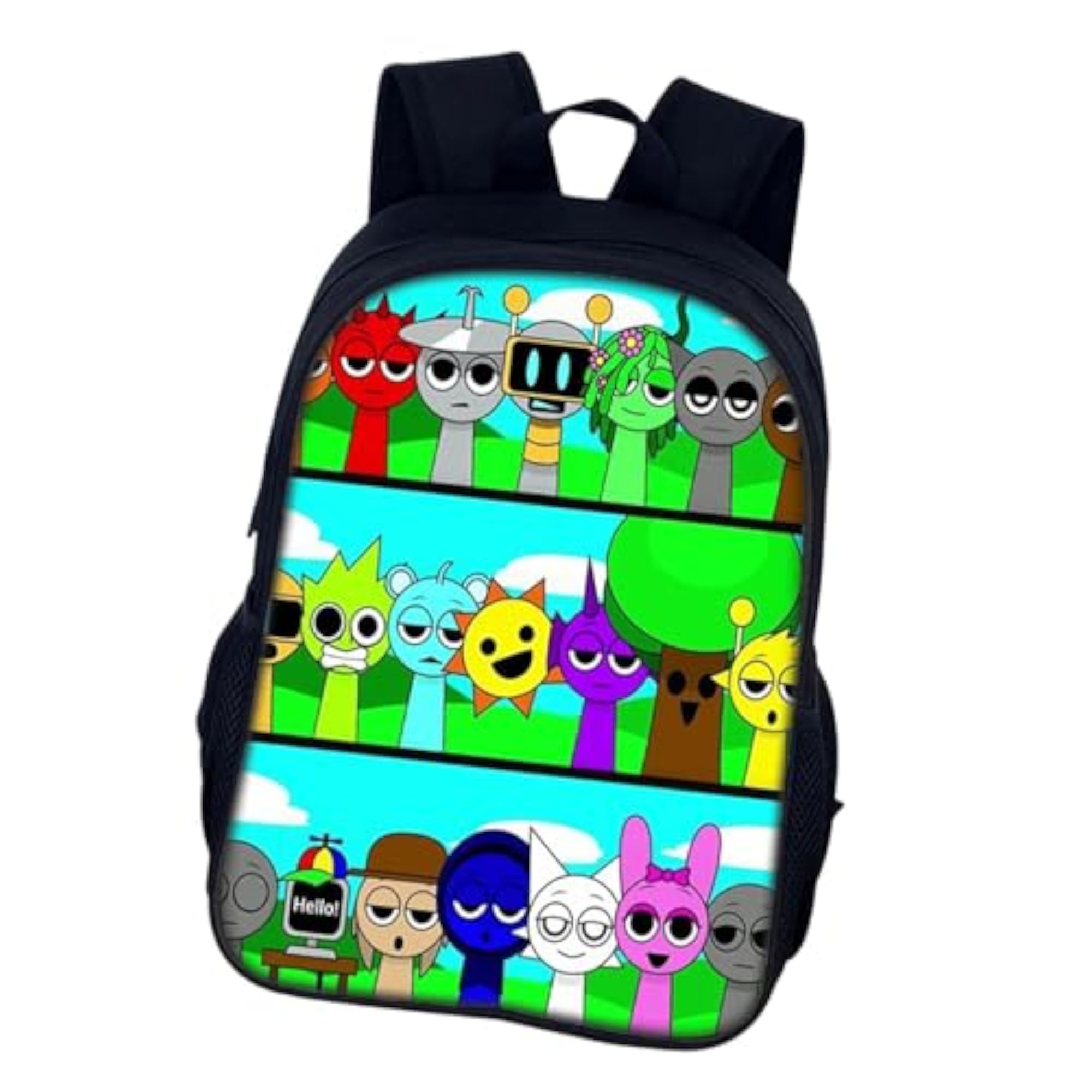 Kids Anime Shoulder Backpack, Travel Bag for Students