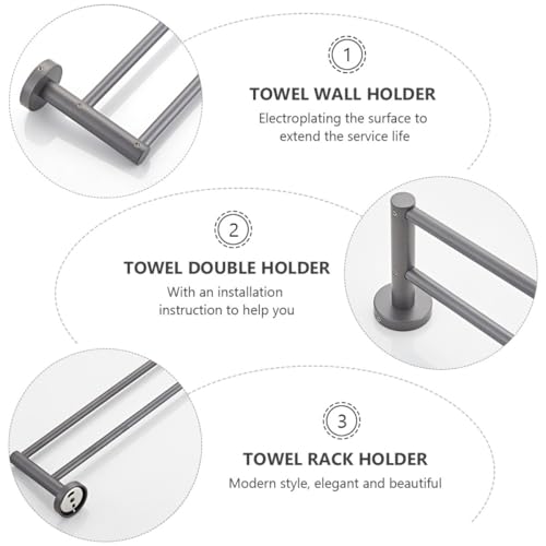 Porte-serviettes mural solide LABRIMP pour optimiser le rangement des petites pièces - 7