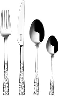 Viners 24 Piece Stainless Steel Cutlery Set. Viners Splendour Hammered effect Cutlery set. Dishwasher safe. 25 Year Guarantee
