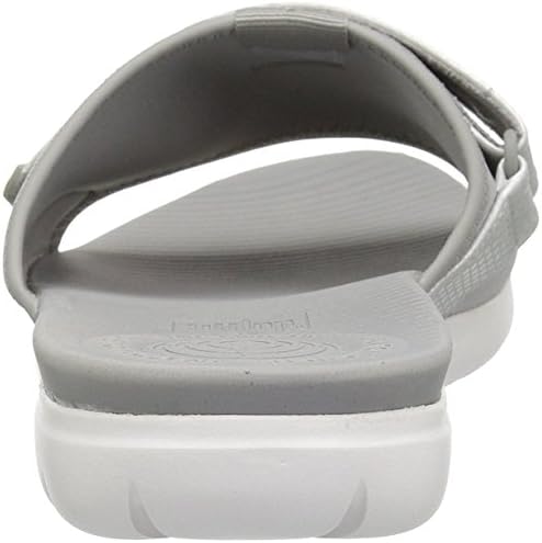 FitFlop Women's NEOFLEX SLIDE Sandal, soft grey/silver, 5 M US | Image 6