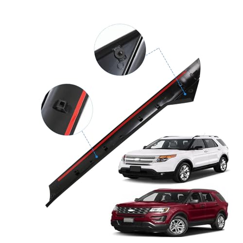 WZruibo Windshield Trim Molding Front Outer Window Panel Explorer,Windshield Moulding Guard Cover XLT Window Bracket Gasket for Ford Explorer 2011 2013 2014 2015 2017 2019 (Driver+Passenger Side) by WZruibo - Image 5
