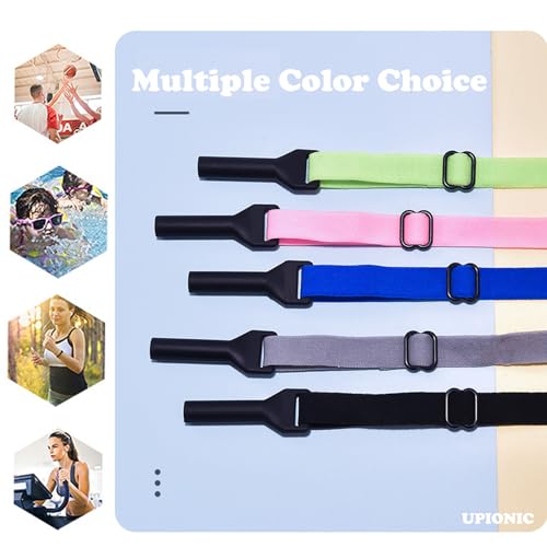 OPUGIT Verstellbarer Brillenband 5 Stück Rutschfest Brillenbänder Sport Elastisches Brillenbänder für Kinder rutschfester für Jungen und Mädchen，mehrere Farben 2