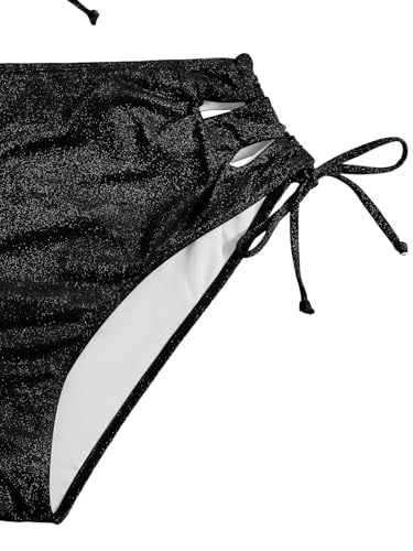 Image of SOLY HUX Women's Plus Size Bikini Set Sexy Swimsuit Lace Up Tummy Control 2 Piece Bathing Suit