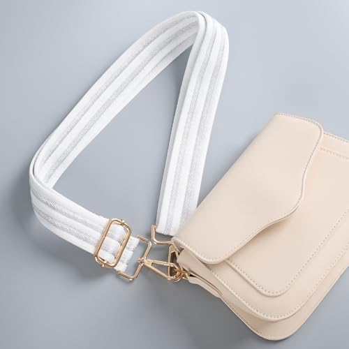 Image of chushui Woven Stripe Purse Straps,Replacement Crossbody Wide Shoulder Adjustable Strap for Bag Handbags