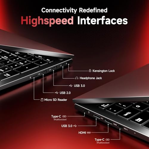 Image of NIMO 17.3 inch Large Screen Gaming Laptop, 2026 Edition AI Ready AMD Ryzen 5 CPU(6-Core, Beat Ryzen 5 7430U), 16GB DDR5 RAM, 512GB PCIe4.0 SSD, Radeon 660M, 100W Type-C, Backlit Keyboard, 2-Yr Warranty