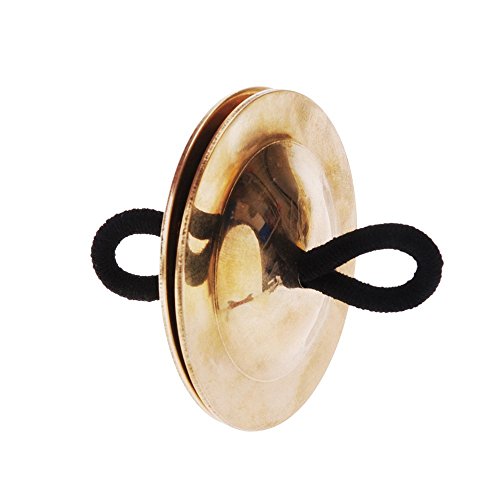 Andoer AGJ2116194705426CX 2Pcs Finger Cymbals Belly Dancing Gold Musical Instrument thumb #4