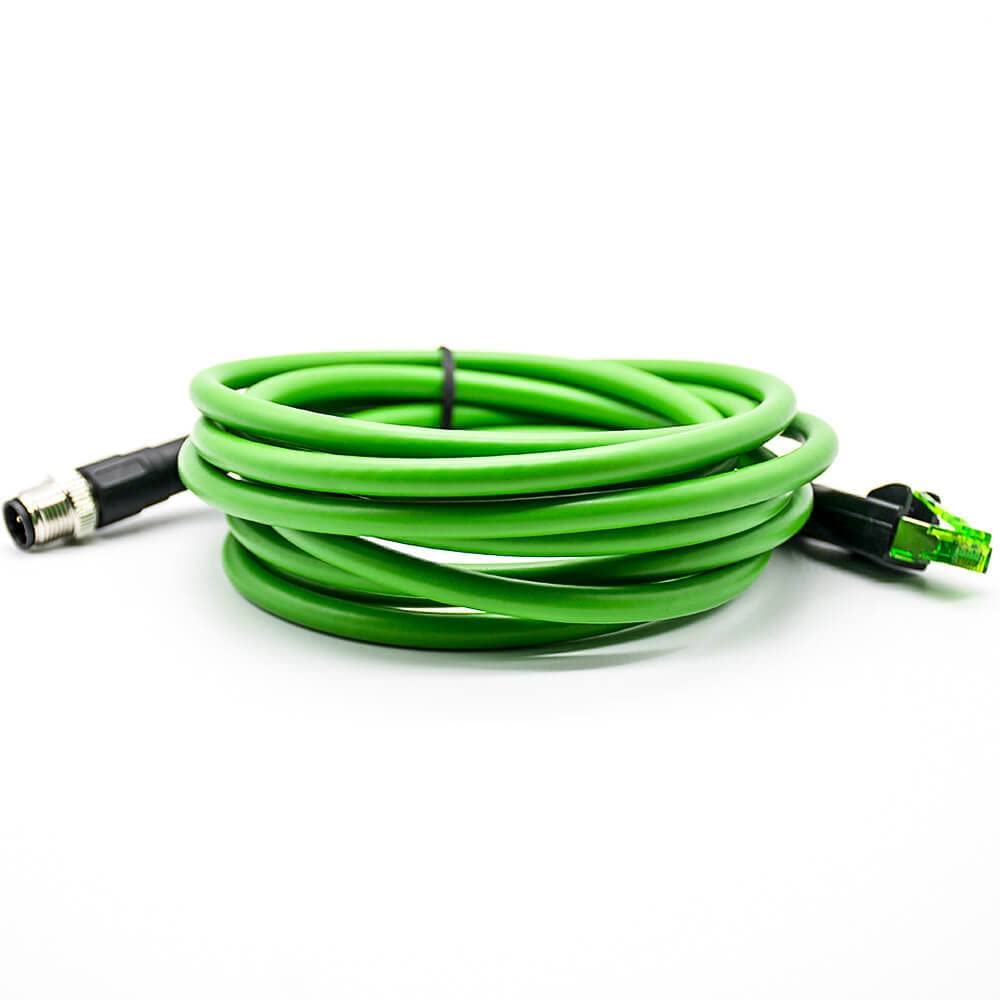 Cavo Patch M12 A RJ50 1M - Connettore Maschio 4 Pin D Code IP67 Per Ethernet Industriale - Foto 13