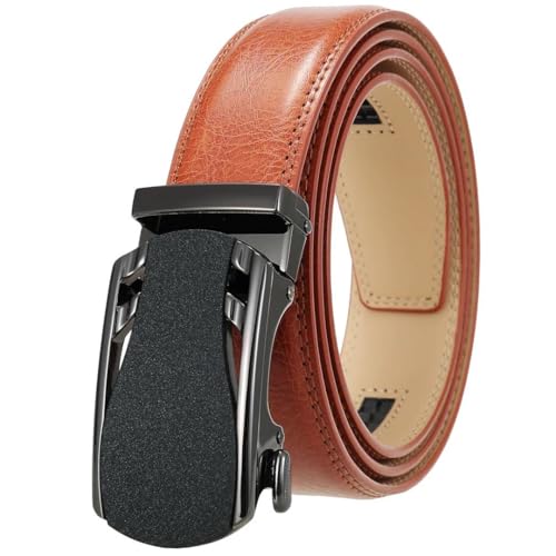 Men's 3.5Cm Alloy Automatic Buckle Genuine Leather Belt Business Casual Belt2
