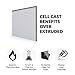 SimbaLux Acrylic Sheet Clear Cast Plexiglass 12” x 12” Square Panel 3/8” Thick (10mm) Transparent Plastic Plexi Glass Board with Protective Paper for Signs, DIY Display Projects, Craft, Easy to Cut