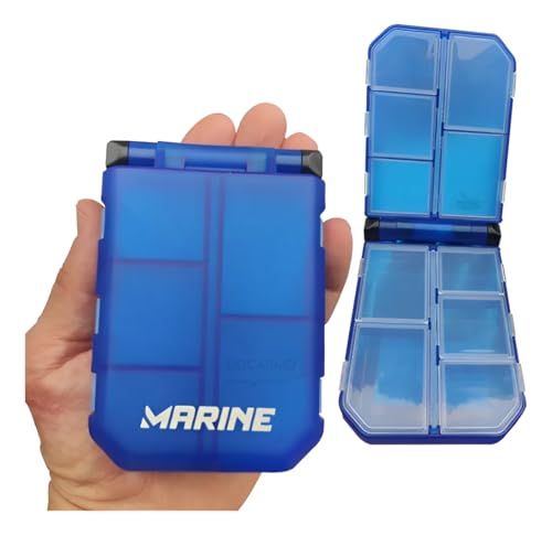 Kit 2 Estojos Organizador de Anzol Marine Sports Pequeno Pocket