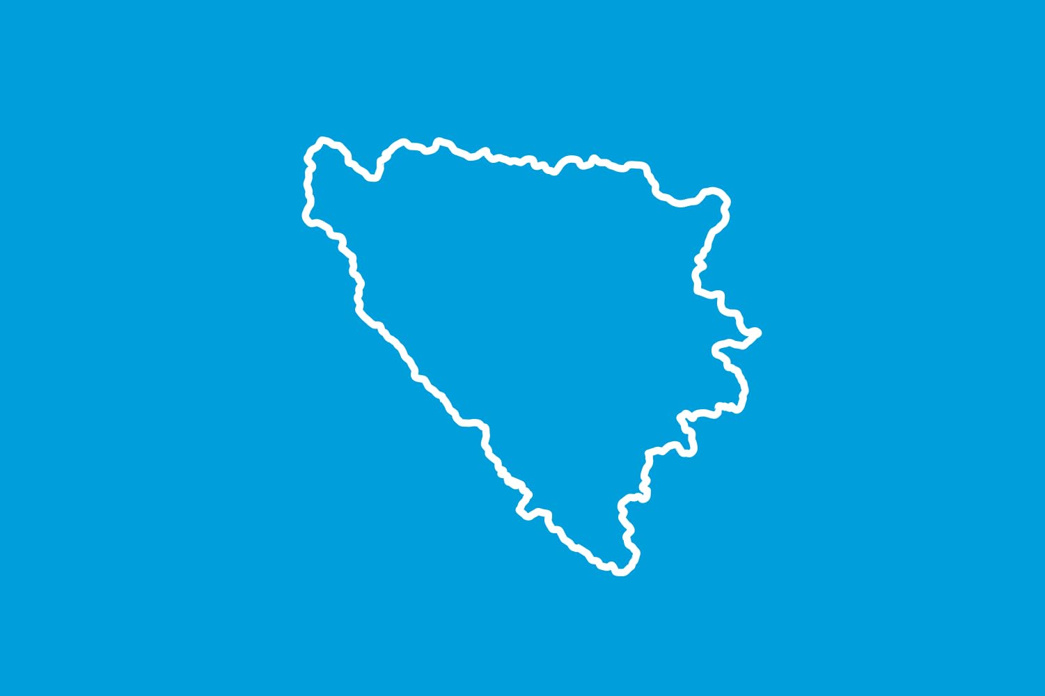 Drapeau BiH First set of proposal 3 XL pour décoration salon