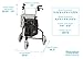 NOVA Traveler 3 Wheel Rollator Walker, All Terrain 8” Wheels, Includes Bag, Basket and Tray, Black