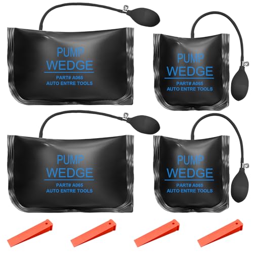 4 Stück Montagekissen Set: Montagekissen Air Pump von 200kg, Wedge Luftkissen Pumpkissen Montagehilfe Aufpumpen Kissen, Air Wedge Pump Montage Spreizkissen für die Tür & Fenster Montage Auto-Reparatur
