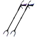 HPr-HPi 2-Pack Reacher Grabber Tool, Foldable Trash Picker Grabber with Shoehorn, Trash Gripper, Garden Nabber, Litter Picker, Extended Grabber (Purple/Blue)