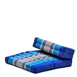 Uso y aplicación – El cojín plegable tailandés se puede utilizar como esterilla para meditar y hacer yoga. Además, el asiento de meditación se puede usar para hacer ejercicios de estiramiento