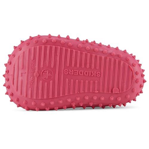 Baby Girls Slippers - Baby First Walking Non Skid Slipper Socks - Premium & Comfortable Toddler House Slippers, Kids Essentials - Pink Mermaid - 12 Months4