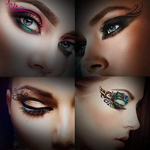 Miniatura 4 de Pegatinas temporales de tatuaje de ojos, impermeable, desechable, sombra de ojos, delineador de ojos, adhesivo de maquillaje para fiestas, cosplay,