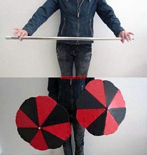 Wand Into Two Umbrellas - Magic Trick Parasol Production