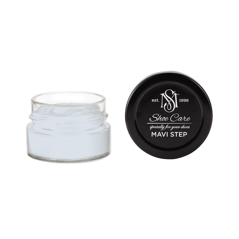 Soin nourrissant cuir terni MAVI STEP crème de cirage bleu cadet
