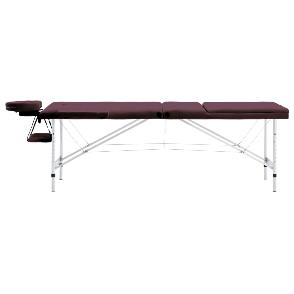 Table de Massage Pliable 3 Zones Aluminium Violet vin,Santé & beauté,Hygiène personnelle,Massage & Relaxation,Tables de Massage,17.05 kg-110199