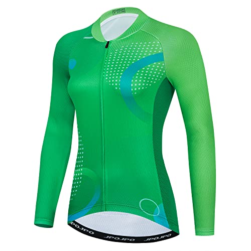 Women's Biking Jersey Long Sleeve Cycling Shirt Top Lady Bike Jerseys