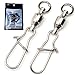 wind rise ボールベアリングスイベル 高強度 ステンレス クイックスナップ ルアーの取り付けに便利 30個セット (#1 30個)