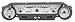 Dakota Digital VHX-64F-FAL-S-W Compatible with 1964-65 Ford Falcon, Ranchero & Mustang Analog Dash Gauge System Silver Alloy White Backlighting