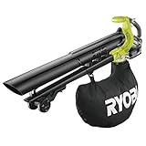  Ryobi Souffleur aspiro-broyeur 18V LithiumPlus Brushless - 1 Batterie 5.0 Ah - 1 Chargeur Rapide RBV1850
