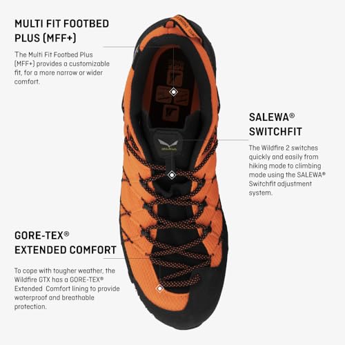 Image of Salewa Men's Wildfire 2 GTX Shoe - GTX Waterproof Gore-Tex Trail Shoe for Hiking & Trekking