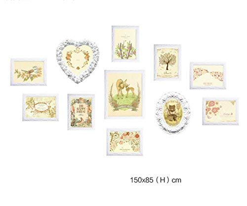 Regal Blumenständer Blumentreppe Blumenregal Pflan Fotorahmen Collage Europäische solide geschnitzte Fotowand Moderne… – Bild 5