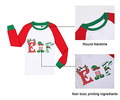 Benaive Boys Christmas Pajamas Kids Xmas Holiday Pjs 100% Cotton, 2-Piece Boys Sleepwear Long Sleeves Set Size 12 - image 5