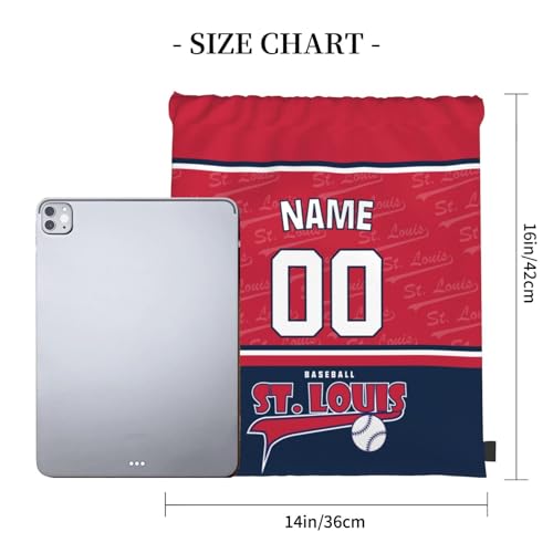 St. Louis Custom Drawstring Bags Travel Gym Bag Personalized Backpack Gifts for Men Women，One Size3