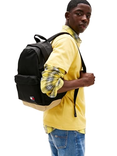 Image of Tommy Jeans Mens Essential Daily Dome Backpack, Black