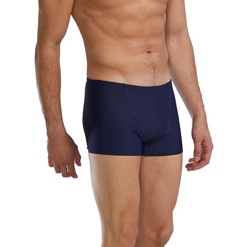 Traje de baño corto resistente al cloro con corte cuadrado 4