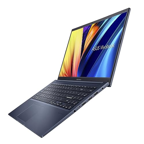 Image of ASUS VivoBook 15 Laptop, 15.6 inch Display, AMD Ryzen 5 4600H CPU, AMD Radeon GPU, 8GB RAM, 256GB SSD, Windows 11 Home, Quiet Blue, M1502IA-AS51