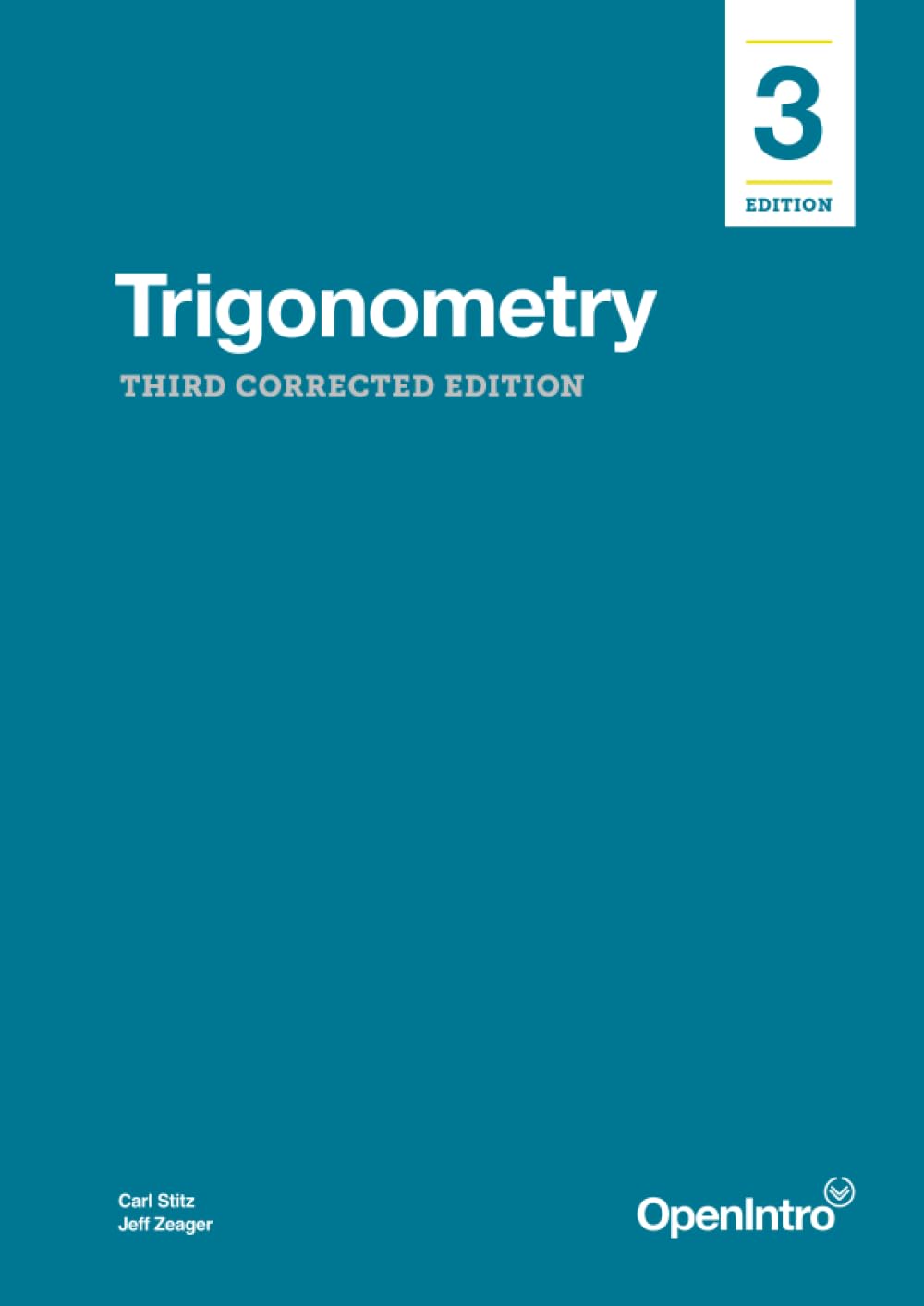 Trigonometry: Third Corrected Edition