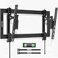 monTEK Heavy Duty Tilting TV Wall Mount Barckt for 37–90" TVs up to 200 lbs – Low Profile, Universal Fit, Tilt & Swivel Adjustment, 6.8" Extension, Fits 16"/18"/24" Studs, Max VESA 600x400mm