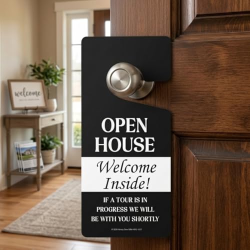 Honey Dew Gifts Open House Welcome Inside Door Hanger HDG-1831 - Image 3