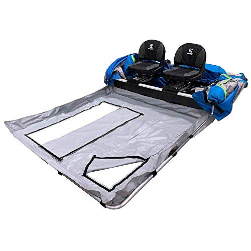 Clam 14277 Removable Thermal Floor Attachment With Carry Bag For Voyager/Thermal X Fish Trap Ice Fishing Shelter Tent, Accessory Only, Gray #TOP1