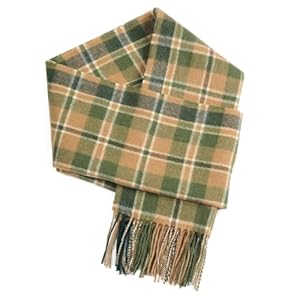 Winter Wool Plaid Striped Scarf for Men,Women Fashion Tartan Checkered Scarf Scarves