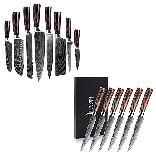 SENKEN 14piece Japanese Kitchen Knife Set Imperial Collection All Knife Sets