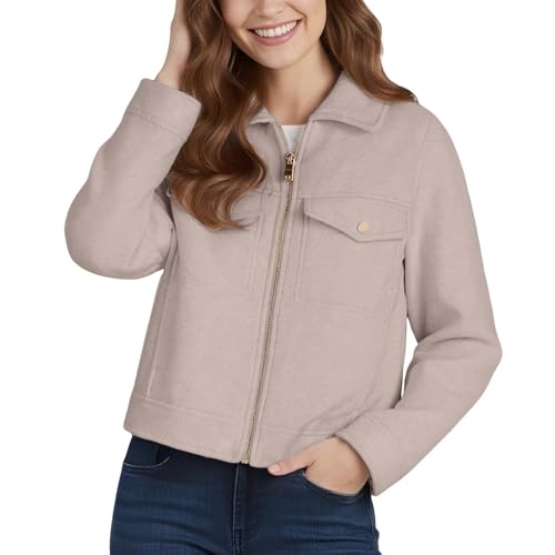 Manteau d'automne léger en laine pour femme idéal pour le bureau et les voyages de mi-saison