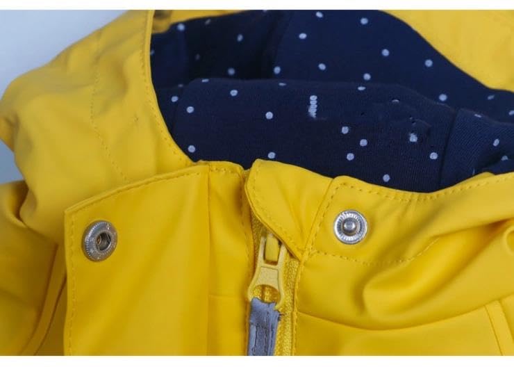 YXP Toddler Raincoat for Boys and Girls Hooded Waterproof Jacket Kids Windbreaker for Spring and Fall Outerwear4