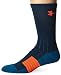Under Armour Men's Unrivaled Crew Single Pair Socks, Nova Teal/Peacock Blue, Medium