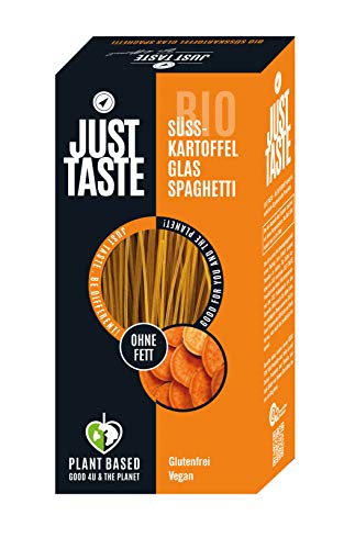 JUST TASTE - Süßkartoffel Kurkuma Glas Spaghetti - Die neue BIO Gemüse Pasta - 6er Pack á 250g Cover