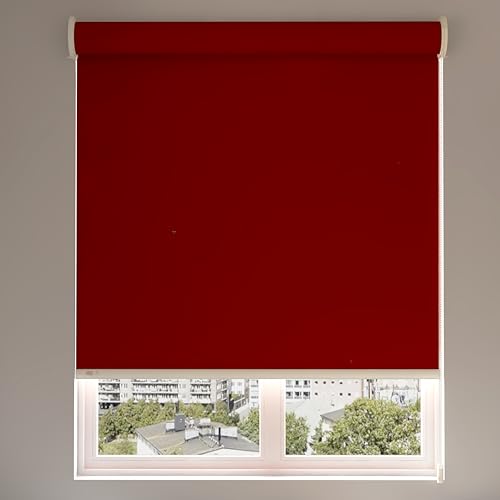 Image of 100% Blackout Roller Blinds for Windows | UV Protection & Thermal Insulated Fabric | Privacy Window Shades for Home & Office | Easy Install