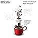 Keurig K-Slim Coffee Maker, Single Serve K-Cup Pod Coffee Brewer, 8 to 12 oz. Brew Sizes, Black