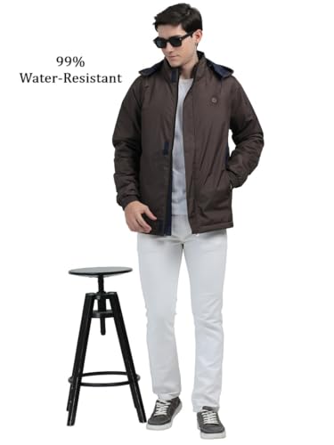 Image of Men's Waterproof Winter Jacket | Reversible & Removable Hood | 99% Water-Resistant | Heavy-Duty Warm Jacket with 4 Pockets